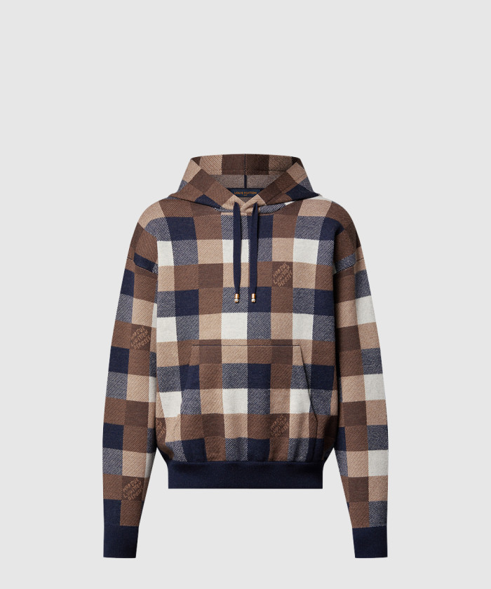 루이비통 다미에 캐시미어 앤드 울 블렌드 후디 1AFXJT