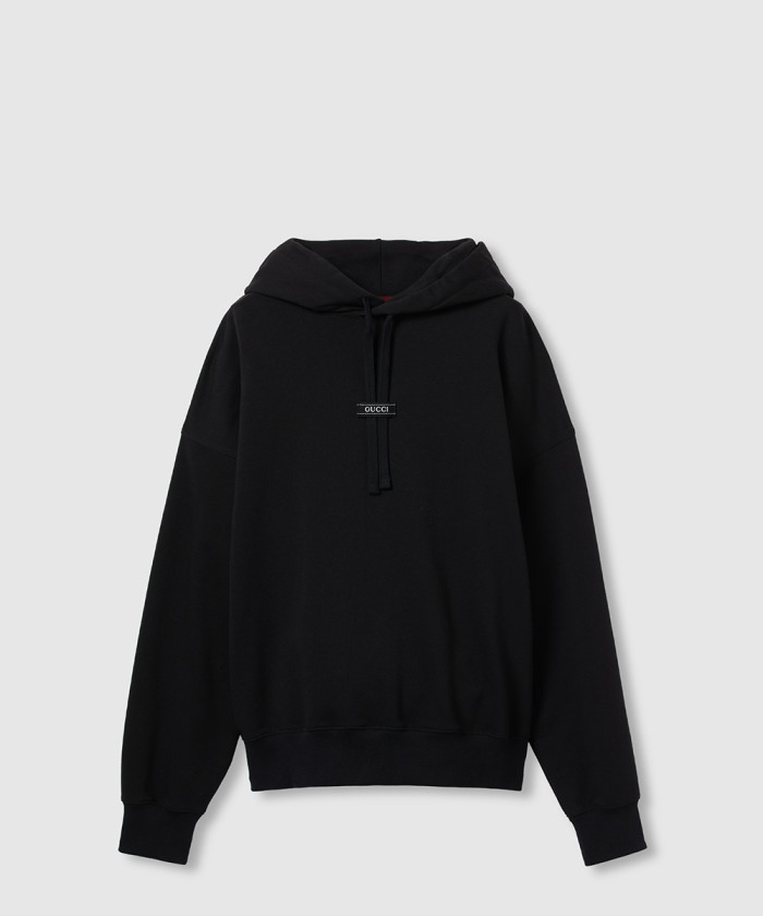 구찌 코튼 저지 후드 스웨트셔츠 788090