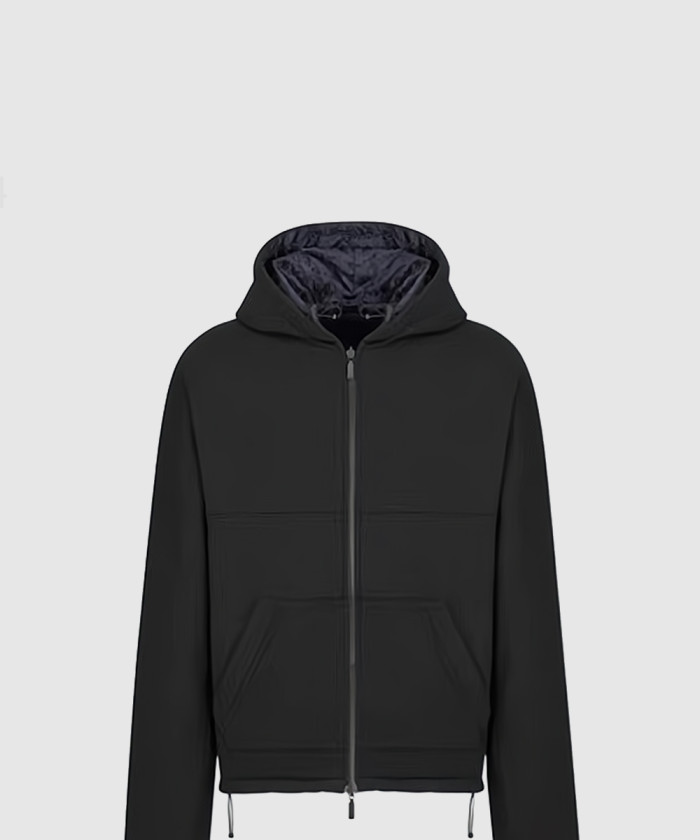 디올 리버서블 지퍼 후드 오블리크 313J2