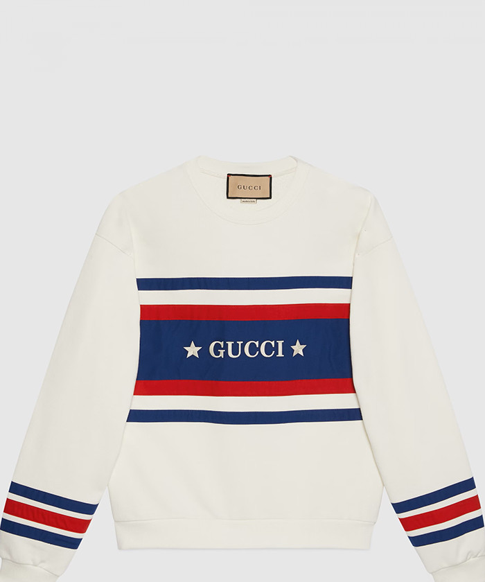 구찌 자수 코튼 저지 스웨트셔츠 746988