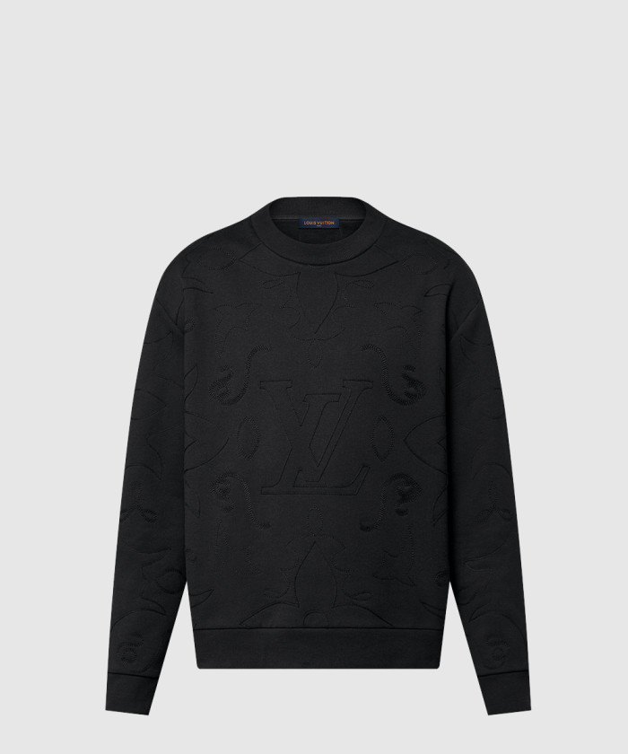 루이비통 엠브로이더드 코튼 저지 크루넥 1AFXO7