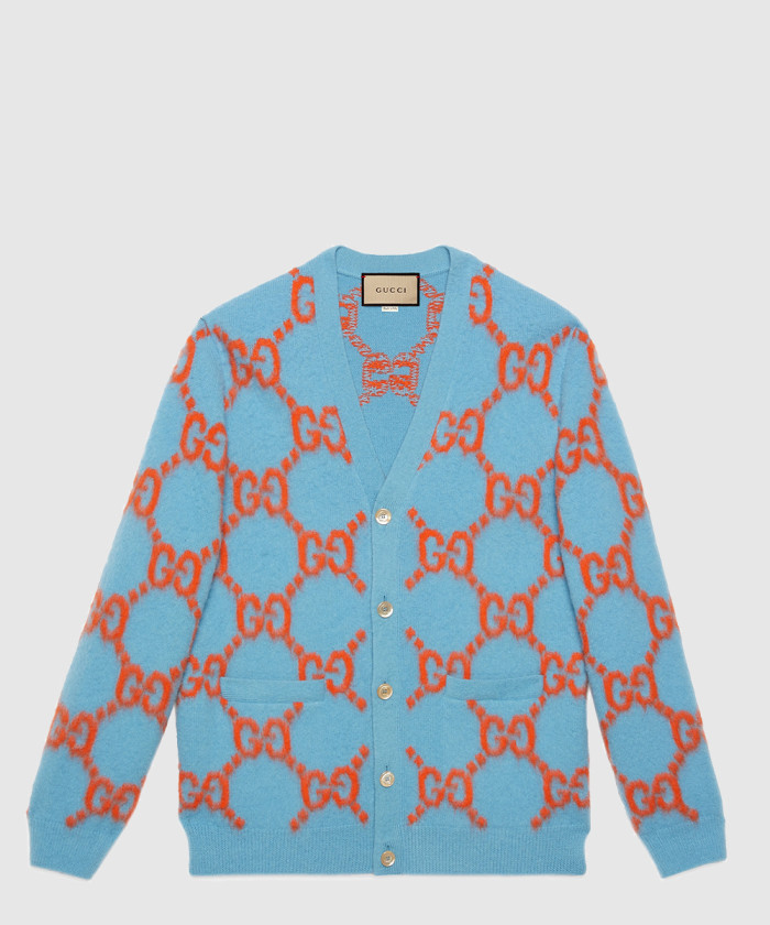 구찌 GG 인타르시아 울 가디건 764738