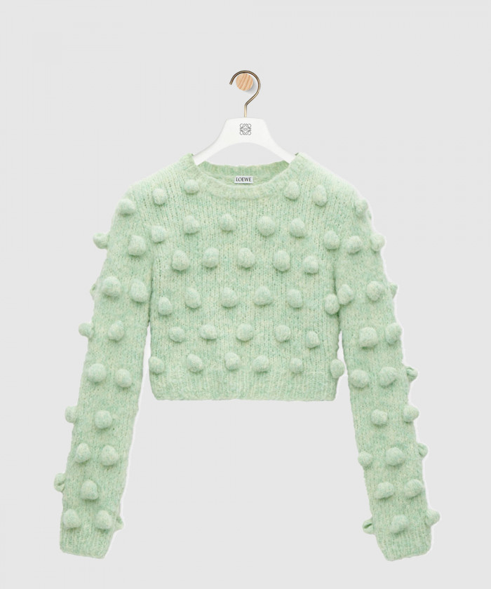 로에베 크롭 스웨터