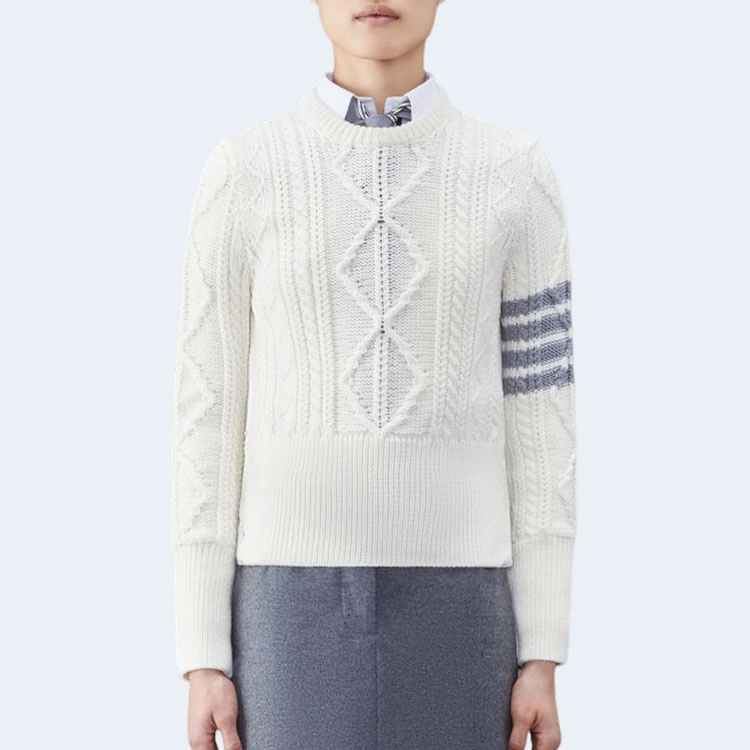 톰브라운 아란 케이블 크루넥 풀오버