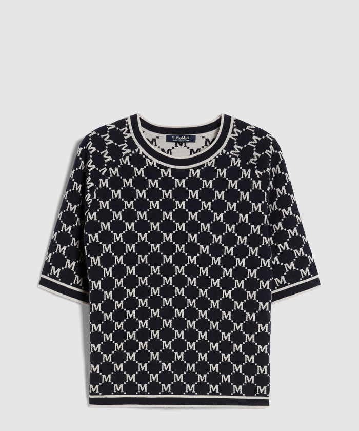 막스마라 자카드 울 & 캐시미어 스웨터