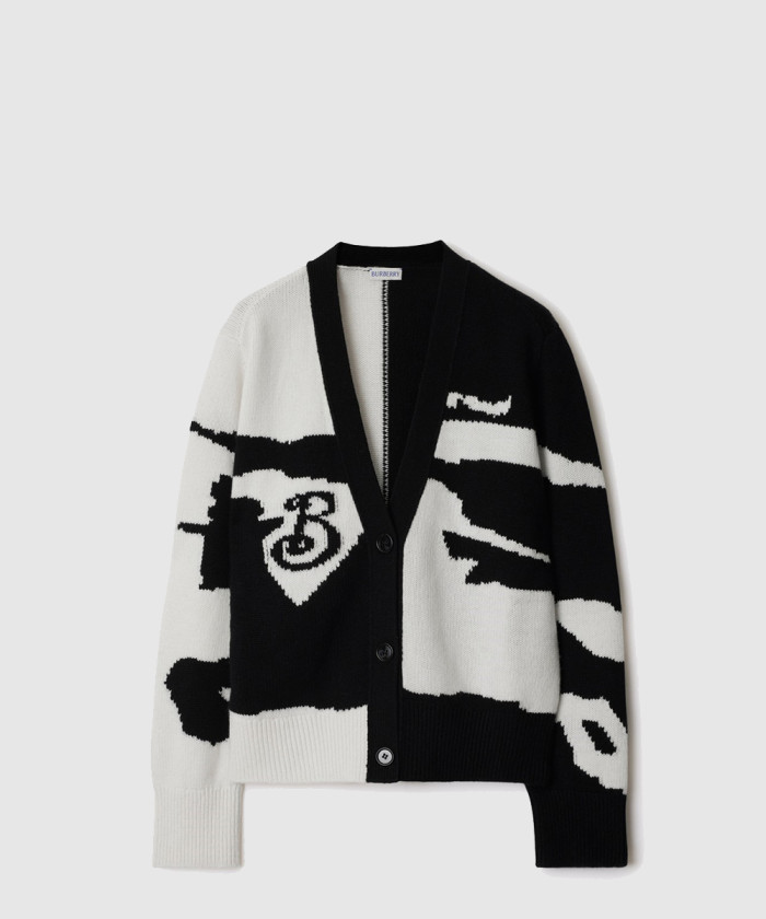 버버리 캐시미어 가디건 80963391