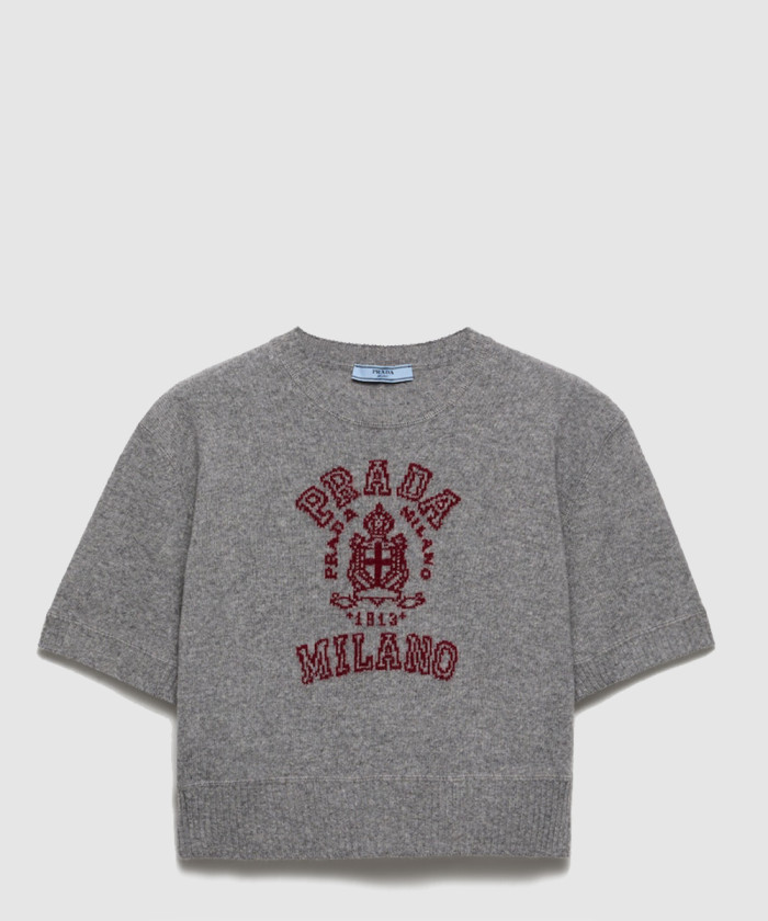 프라다 울 및 캐시미어 인타르시아 스웨터 P24O2Z