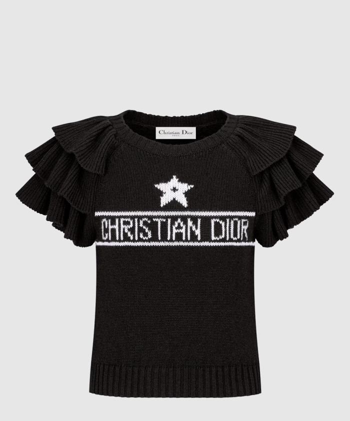 디올 러플 스웨터 324S1