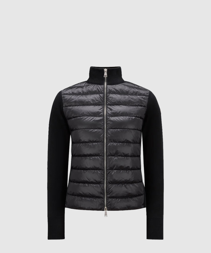 몽클레어 패딩 울 집업 카디건