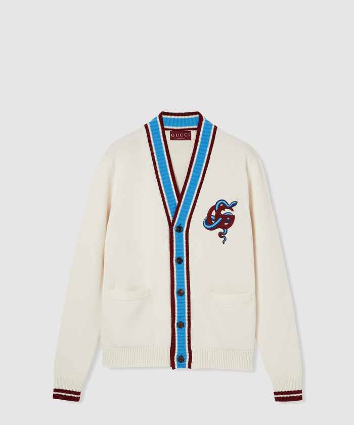 구찌 셀렉션 울 가디건 패치 816149