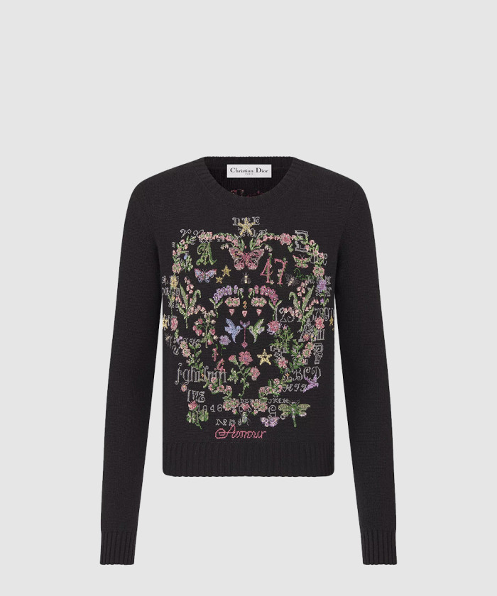 디올 Dioramour 자수 스웨터 514S5