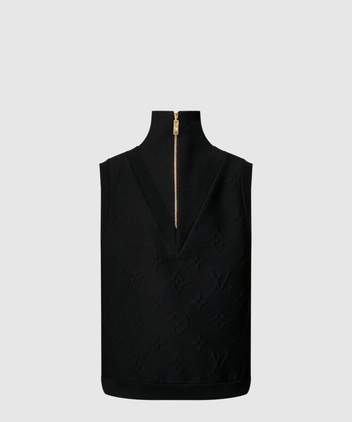 루이비통 엠보스드 모노그램 슬리브리스 스웨터 1AGCN4