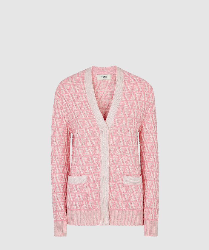 펜디 캐시미어와 울 카디건 FZE518