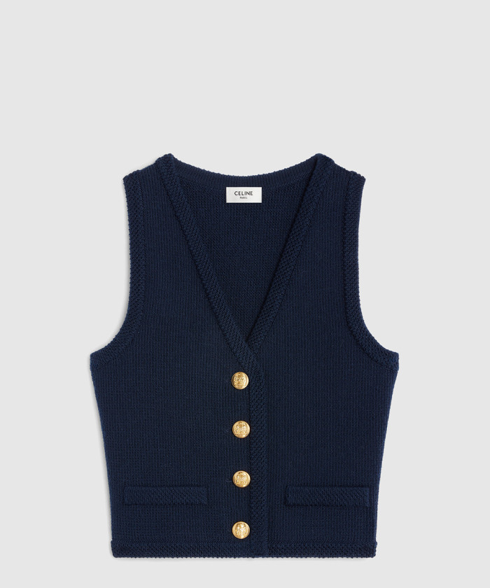 셀린느 울 크롭 가디건 2AJ712