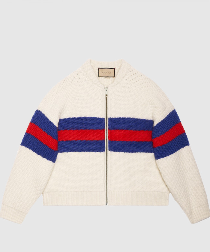 구찌 울 모헤어 가디건 766117