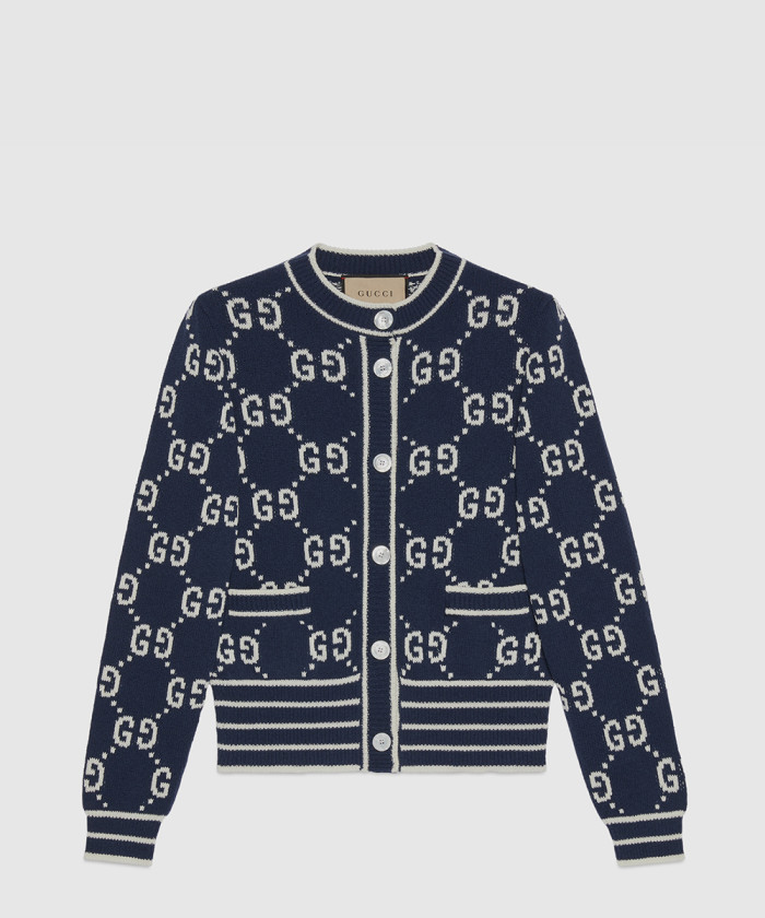 구찌 GG 코튼 자카드 가디건 753917