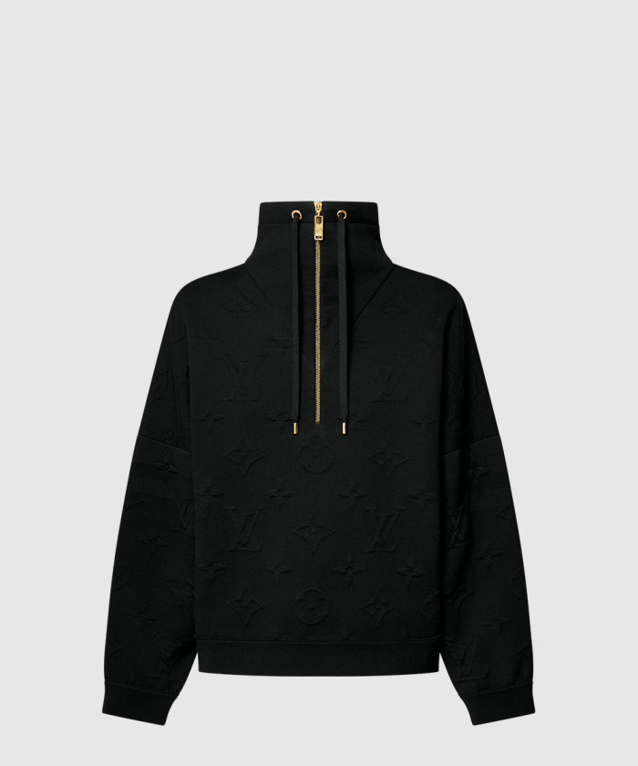 루이비통 엠보스드 모노그램 하이 넥 스웨터 1AGCKQ