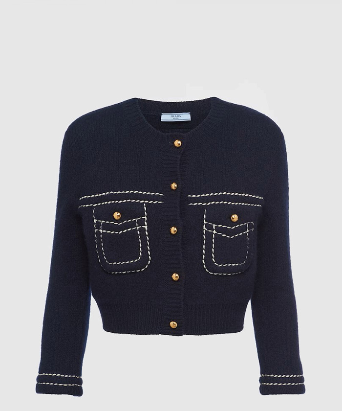 프라다 캐시미어 가디건 P25M54