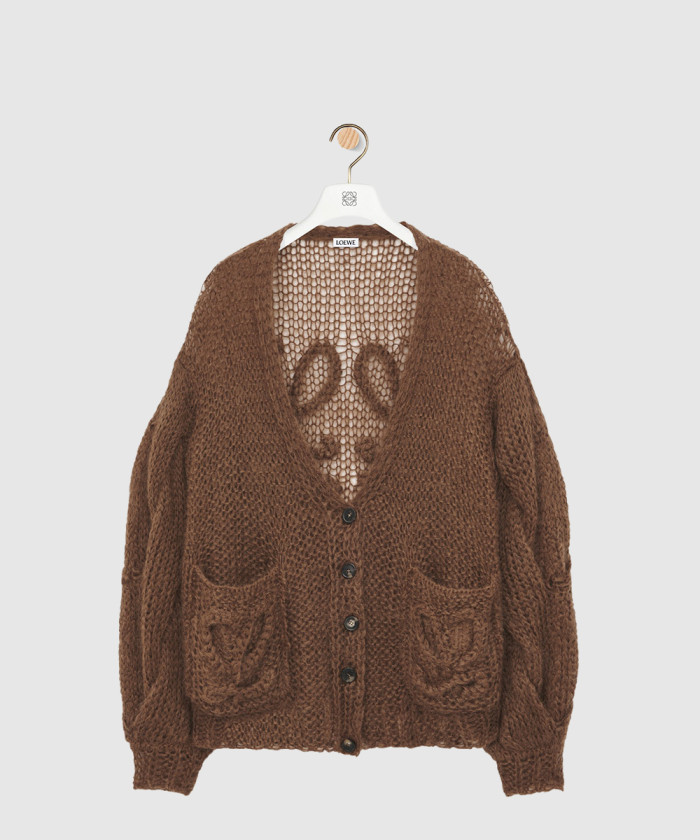 로에베 애너그램 카디건 모헤어