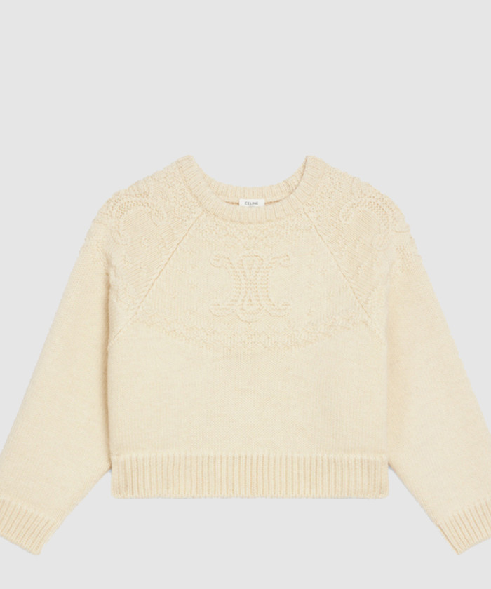 셀린느 트리옹프 크루넥 스웨터 2AH803