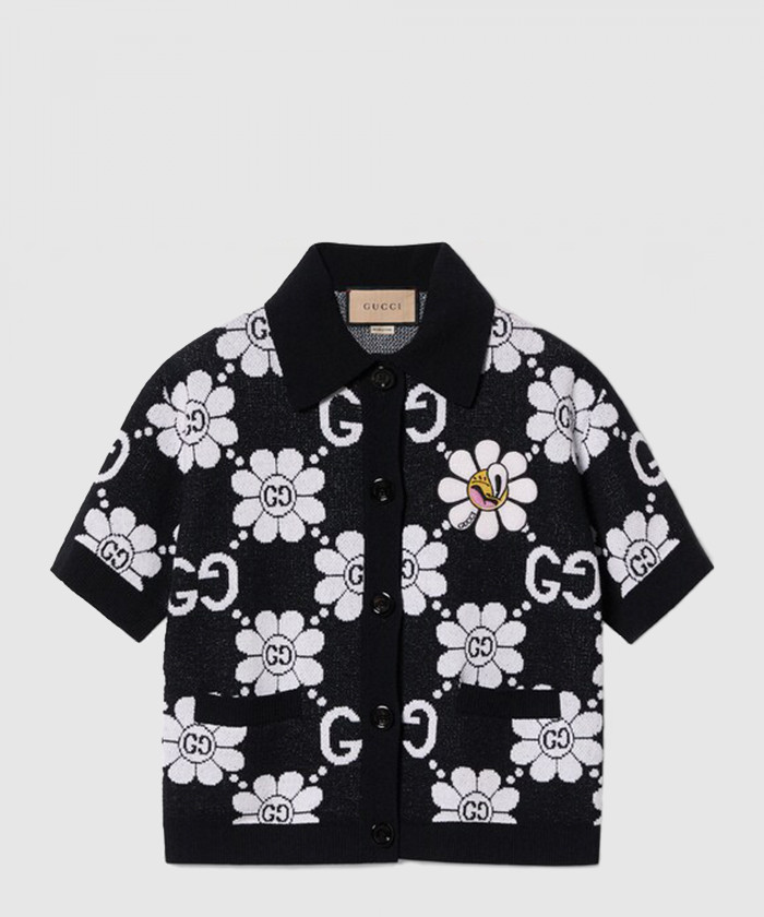 구찌 GG 플라워 코튼 자카드 가디건 782223
