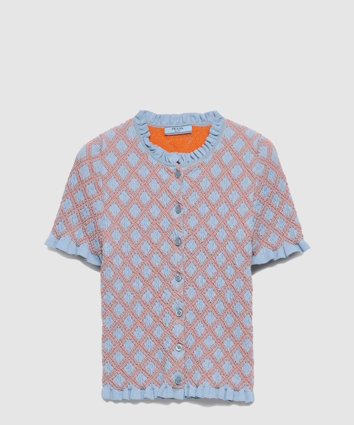 프라다 코튼 가디건 P25N47