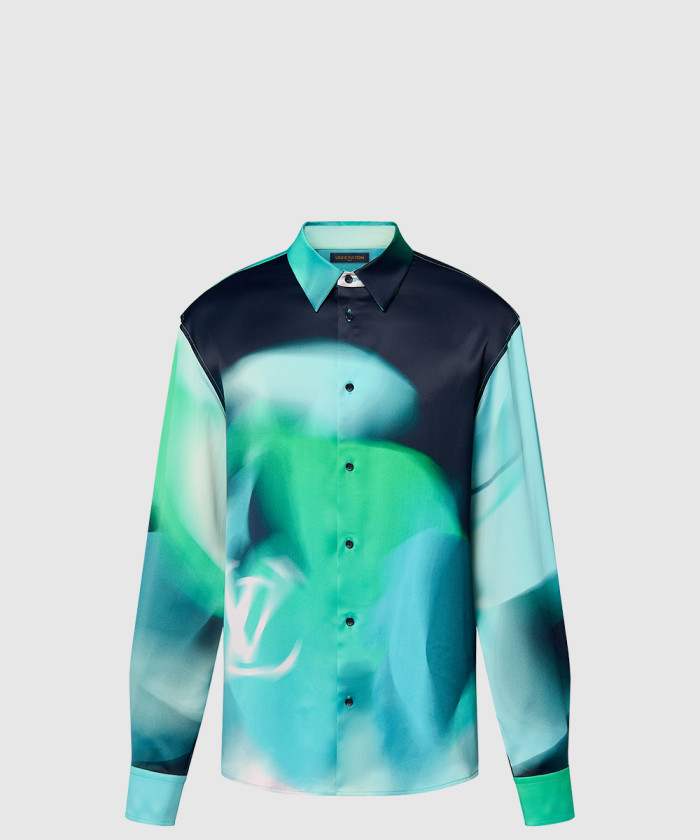 루이비통 프린티드 실크 블렌드 셔츠 1AFAUX