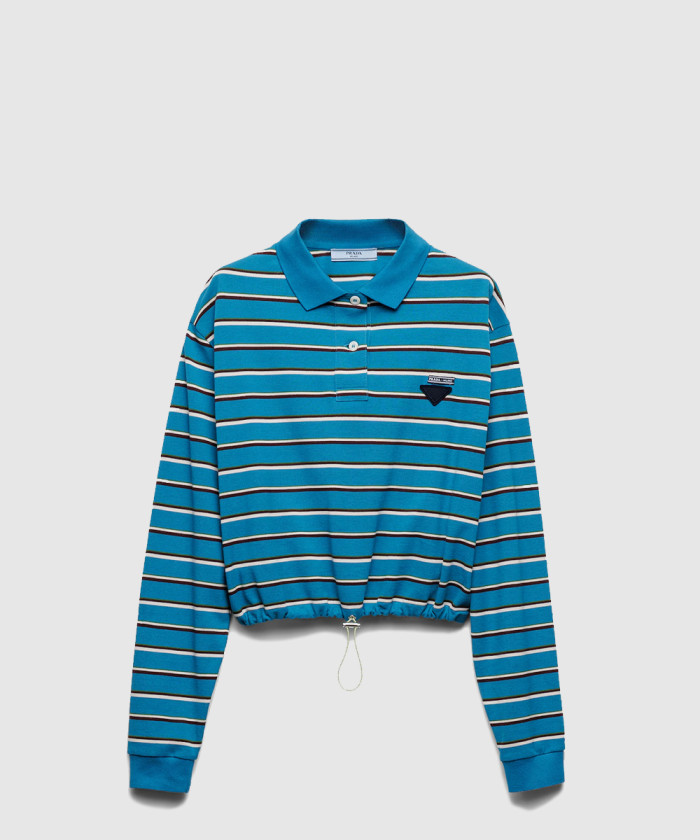프라다 스트라이프 피케 폴로 셔츠 39608