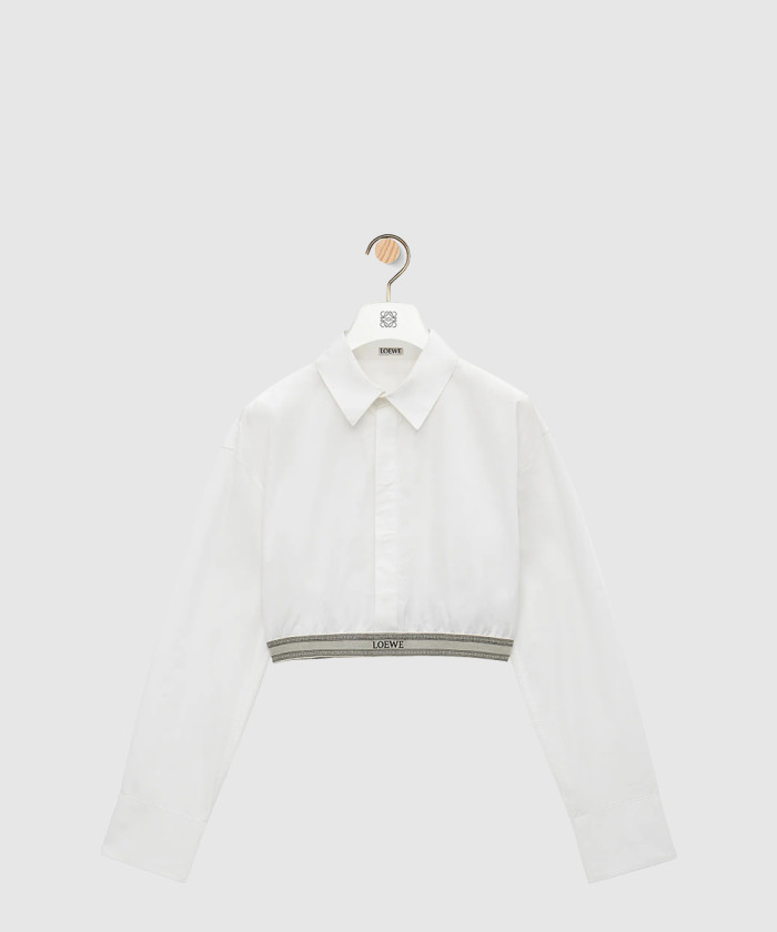 로에베 크롭 셔츠