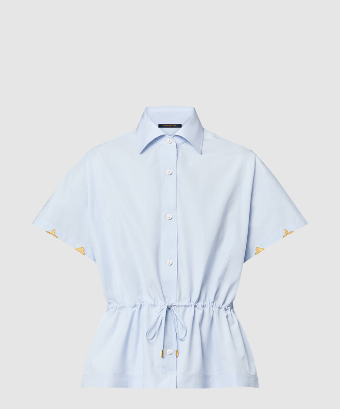 루이비통 드로스트링 웨이스트 코튼 포플린 셔츠 1AGQMM