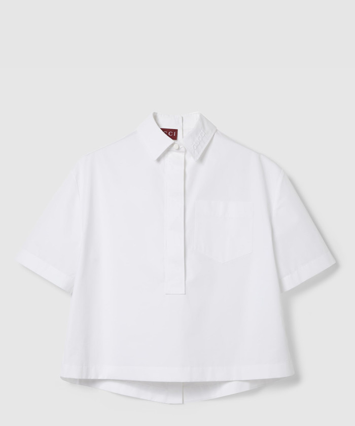 구찌 엠보싱 코튼 포플린 셔츠 808425