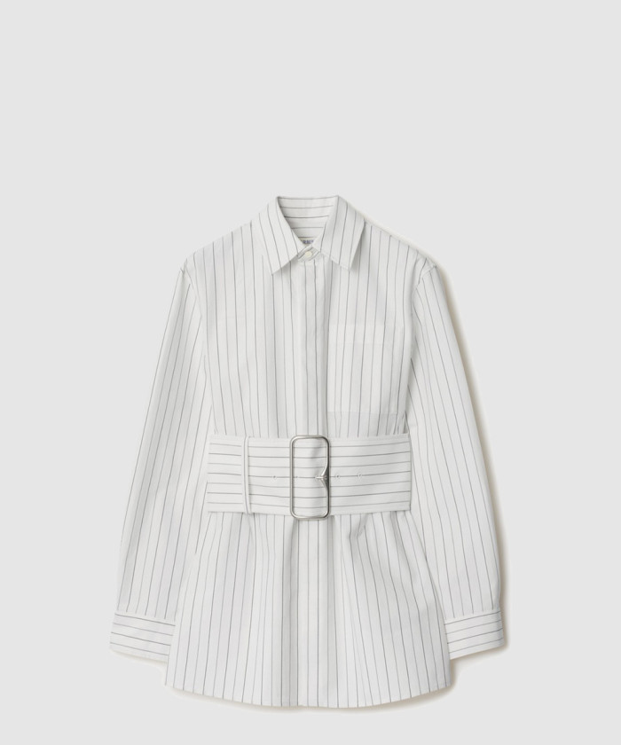 버버리 레귤러핏 스트라이프 코튼 셔츠 81035141