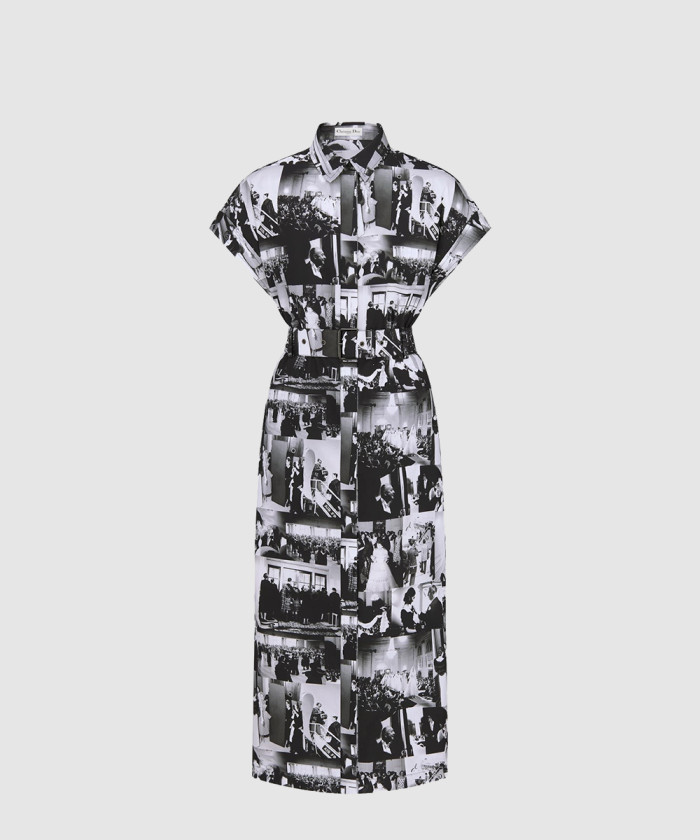 디올 미디 셔츠 드레스 511R7