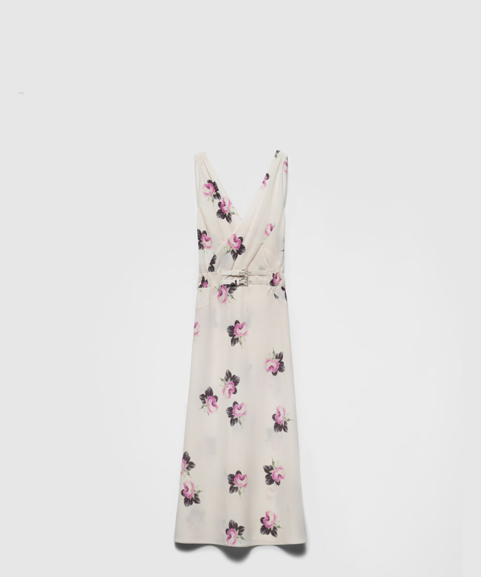 프라다 프린트 사블레 드레스 P3N06R