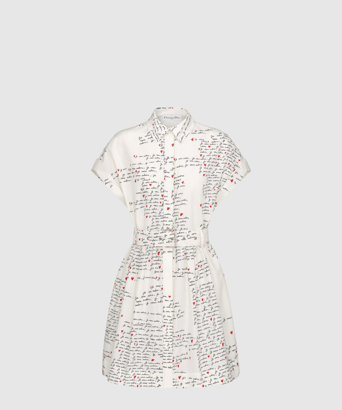 디올 벨트 셔츠 드레스 441D0