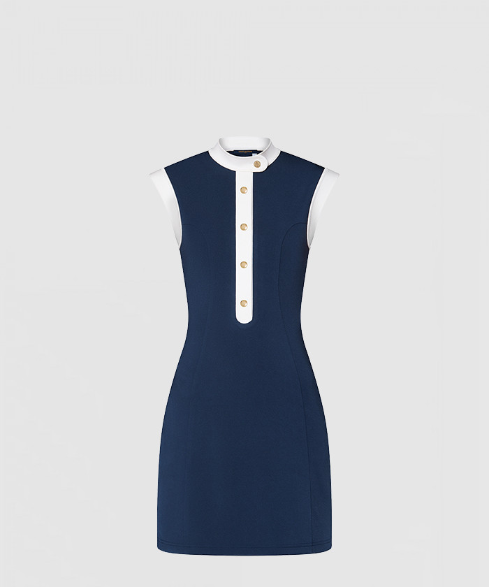 루이비통 테크니컬 저지 세일러 스타일 드레스 1AFLDW