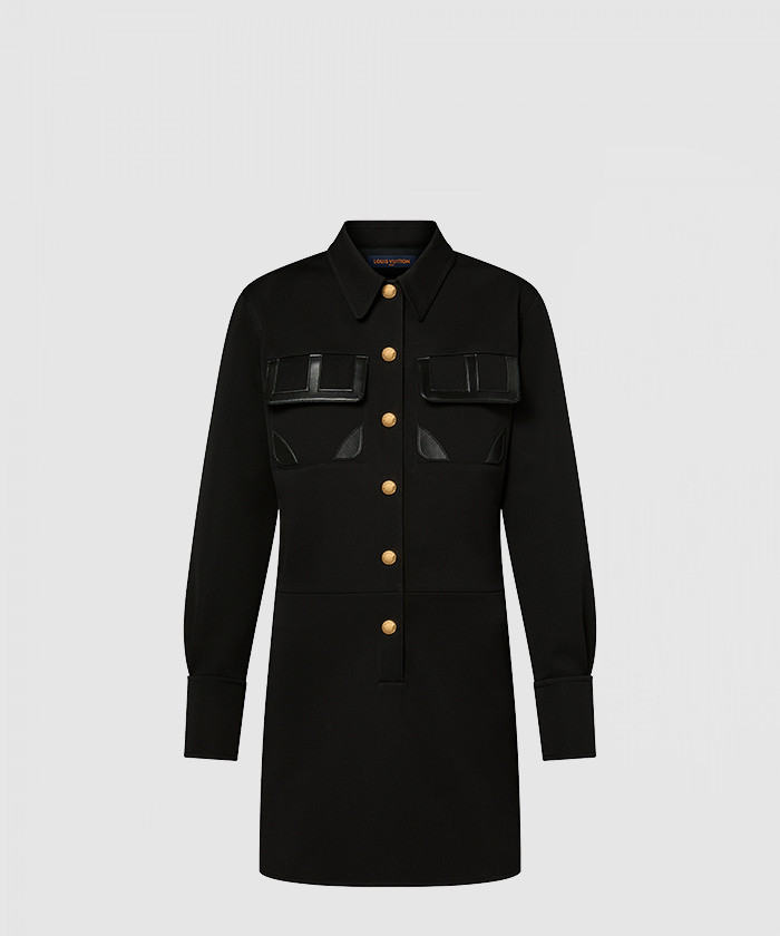루이비통 원피스 테크니컬 개버딘 셔츠 드레스 플랩 포켓 1ABQVZ