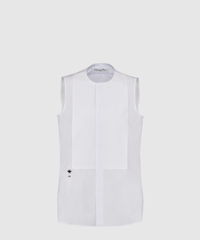 디올 플래스트런 민소매 블라우스 841B4