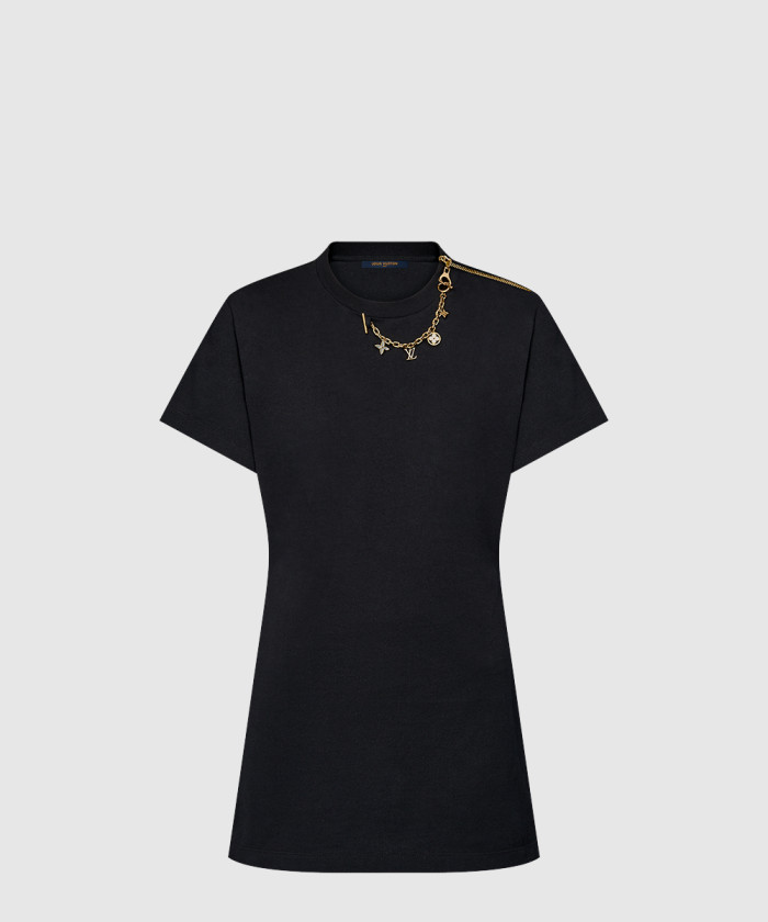 루이비통 참 티셔츠 드레스 1AFZN2