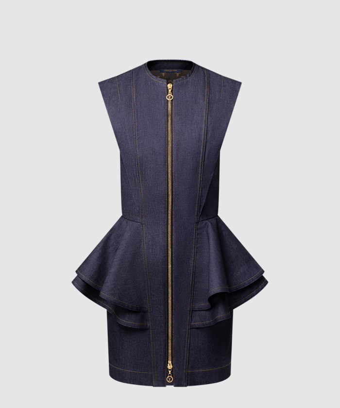 루이비통 데님 플라운스 드레스 1AHGXZ