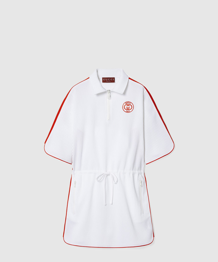 구찌 스트라이프 코튼 혼방 드레스 743080