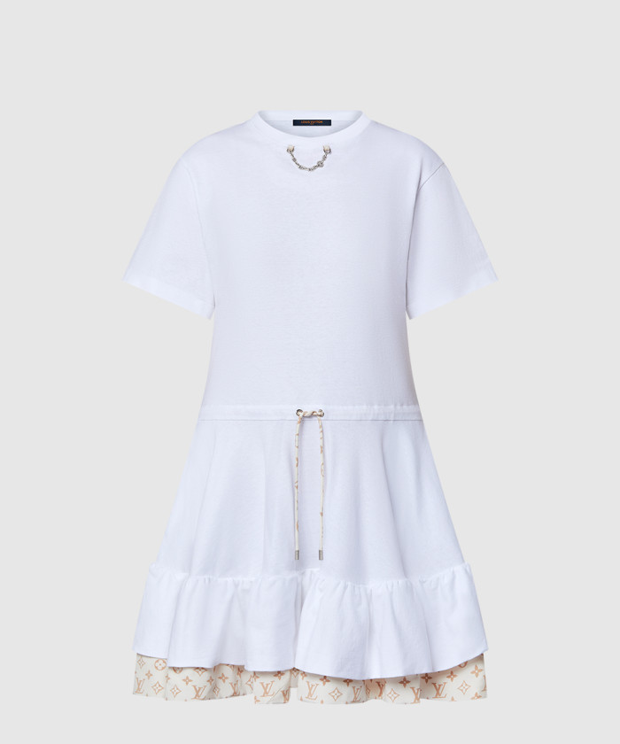 루이비통 모노그램 플라운스 티셔츠 드레스 1AGEW8