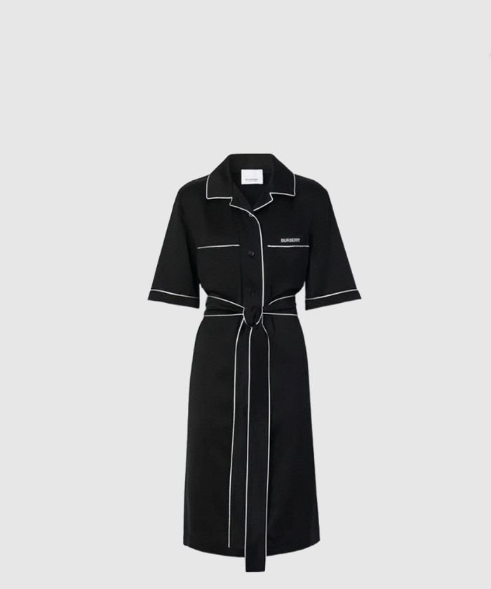 버버리 새틴 드레스 80642511