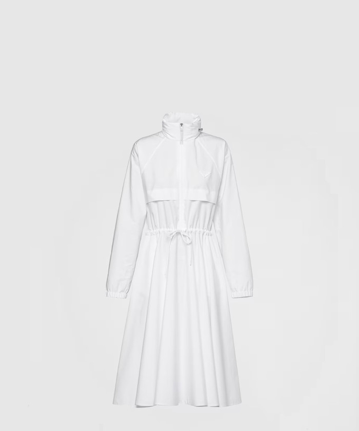 프라다 포플린 블라우스 드레스 P3K05R