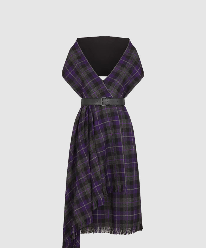 디올 벨트 미디 드레스 511R2