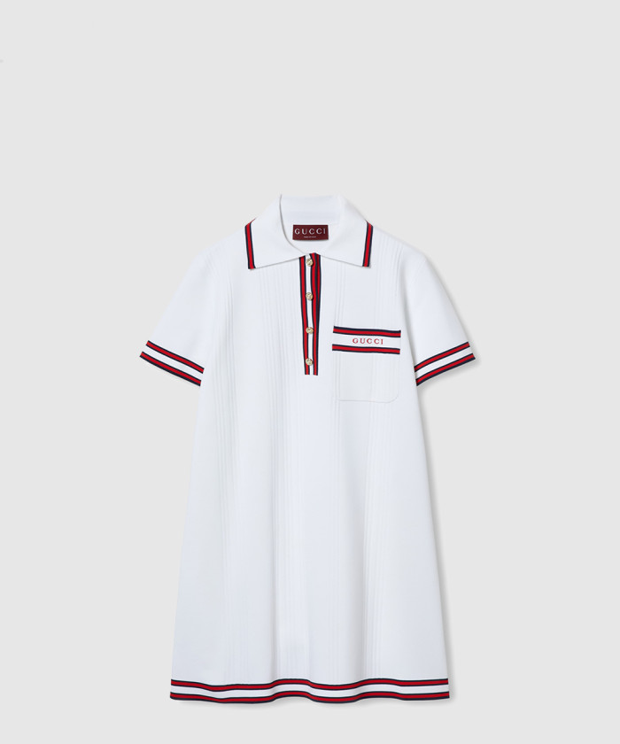 구찌 스트레치 비스코스 폴로 드레스 788864