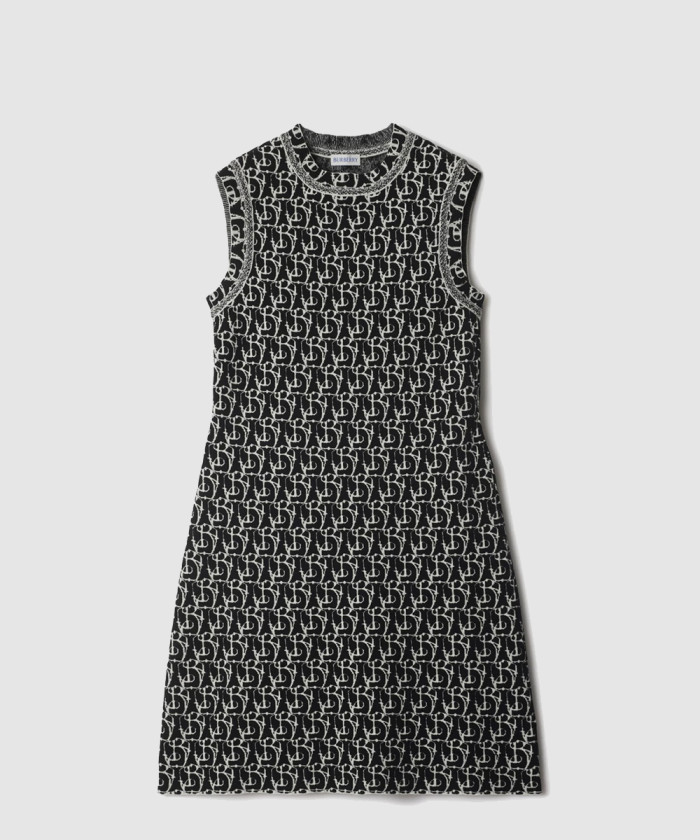 버버리 B 참 울 블렌드 드레스 81050751