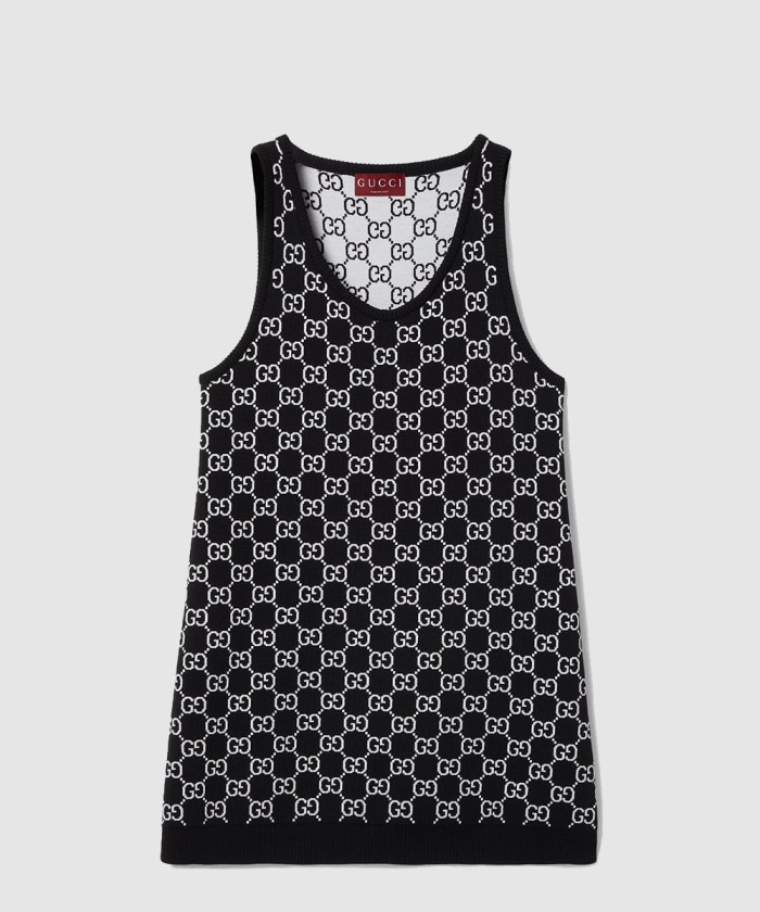 구찌 GG 울 자카드 미니 드레스 786403