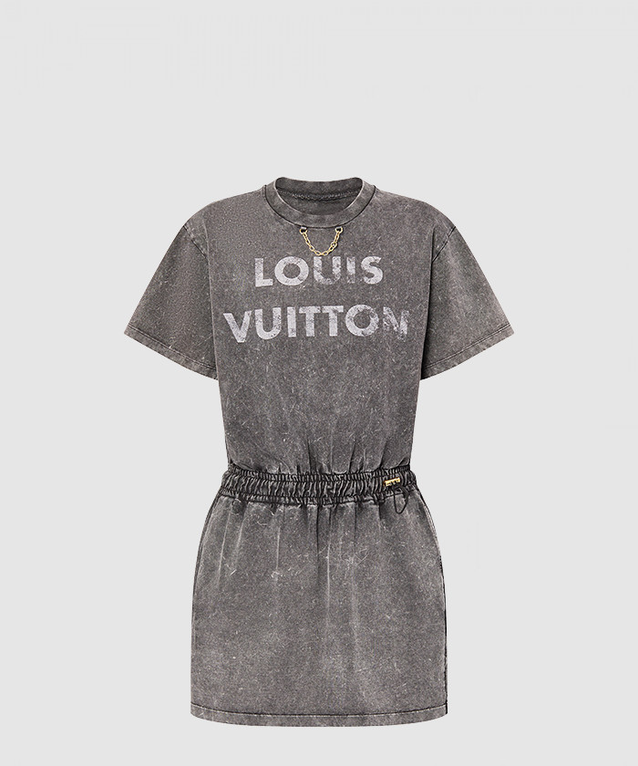 루이비통 빈티지 이펙트 루이 비통 티셔츠 드레스 1AFLQQ