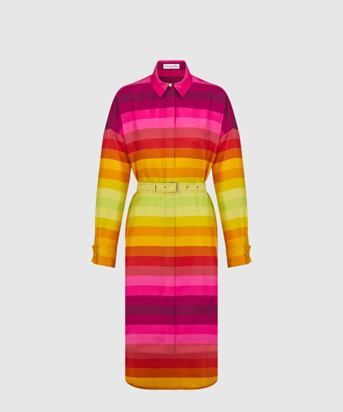 디올 Miss Dior 벨트 셔츠 드레스 521R4
